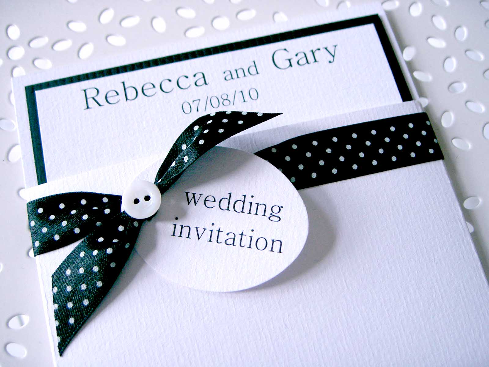 Empty Invitation Card